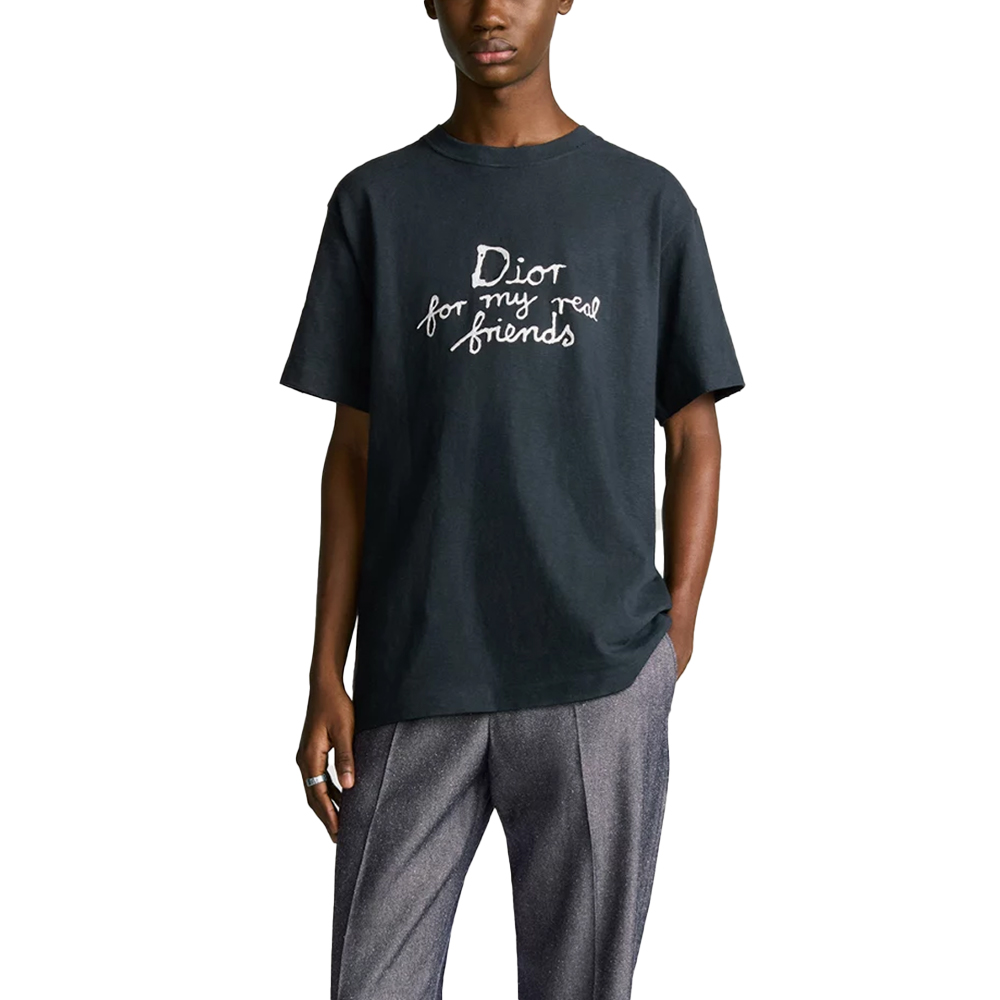 DIOR AND HYLTON NEL Tシャツ　ディオール　半袖　紺 DIOR AND HYLTON NEL Tシャツ ディオール 半袖 紺 DIOR AND HYLTON NEL