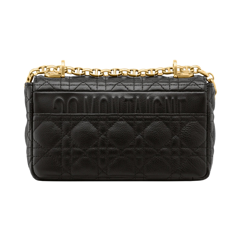 Christian Dior Small Caro Bag Supple Cannage Calfskin Black
