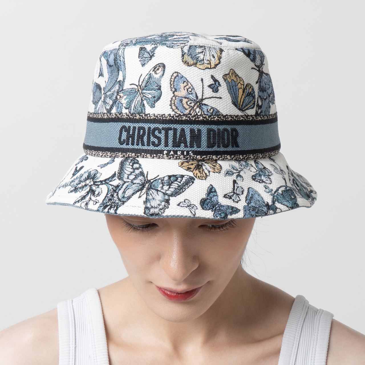 ハット DIOR D-bobby toile de jouy scotland bucket hat narrow brim DIOR D-bobby toile de jouy scotland bucket hat narrow brim