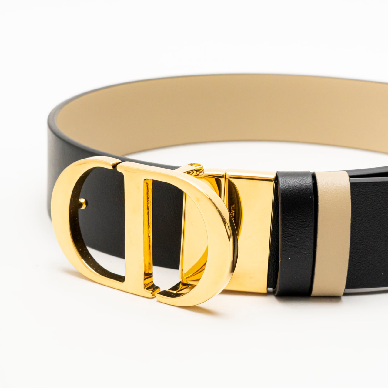 Christian Dior 30 Montaigne Reversible Smooth Calfskin Belt 