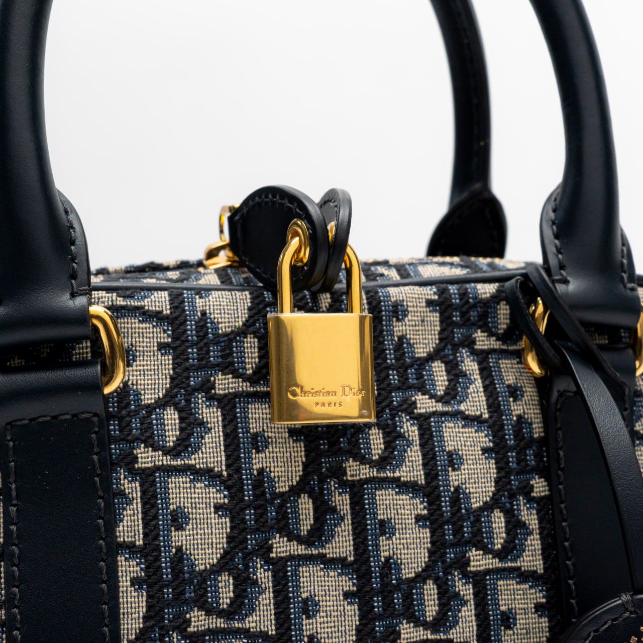 Christian Dior Medium D-Vibe Bowling Bag Oblique Jacquard