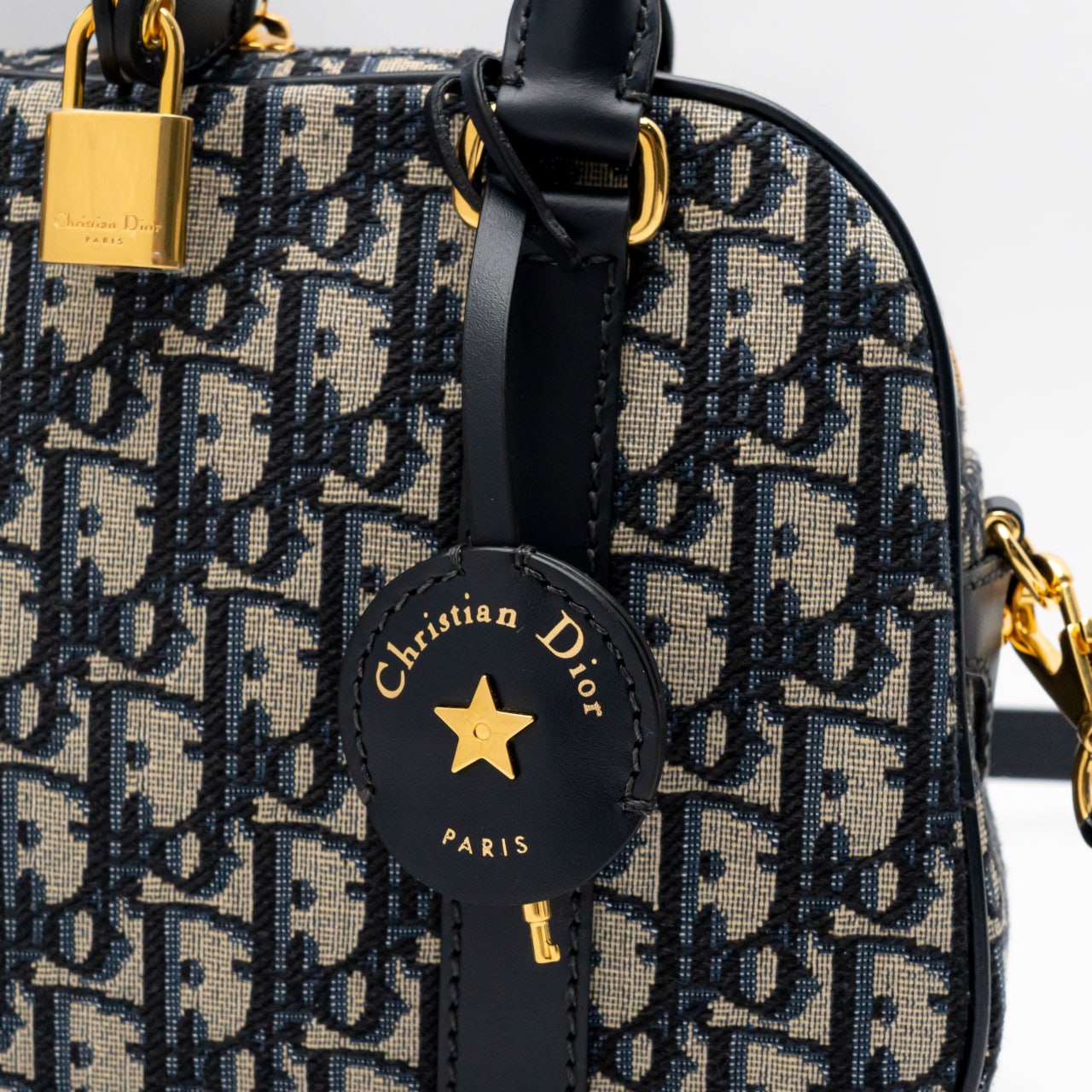 Christian Dior Medium D-Vibe Bowling Bag Oblique Jacquard