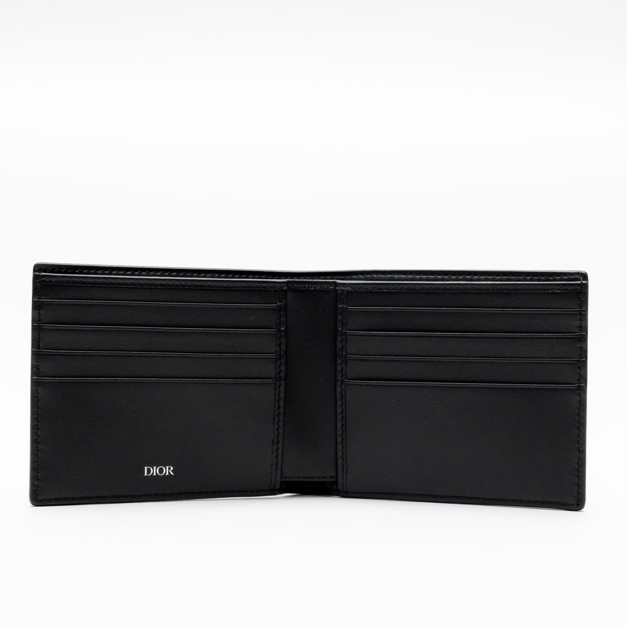 Christian Dior Bifold Wallet Black D Oblique Galaxy Leather – voilà.id