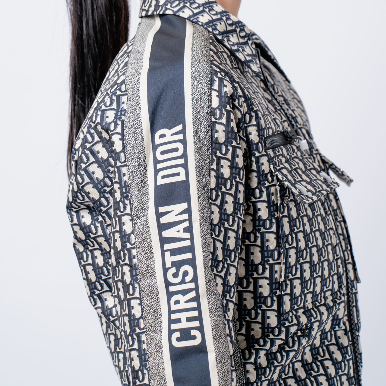 Christian Dior Reversible Cropped Quilted Jacket Oblique