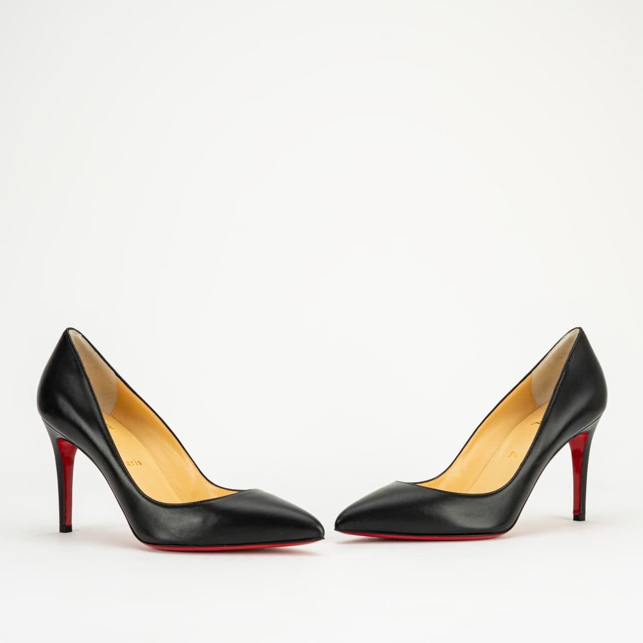 Christian Louboutin PIGALLE 85 ブラック 37.5 Pigalle 85 patent-leather pumps in black - Christian