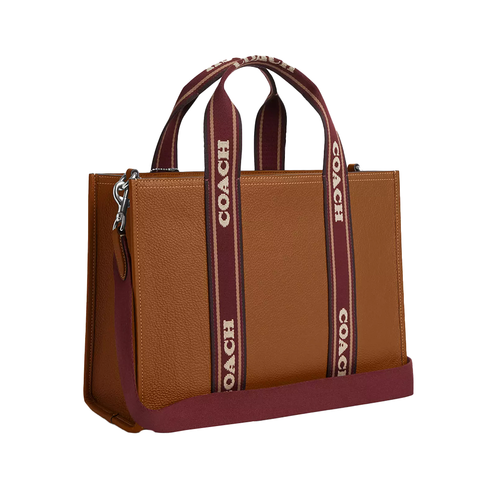 Coach Smith Tote Bag Pebbled Leather Penny/Multi – voilà.id