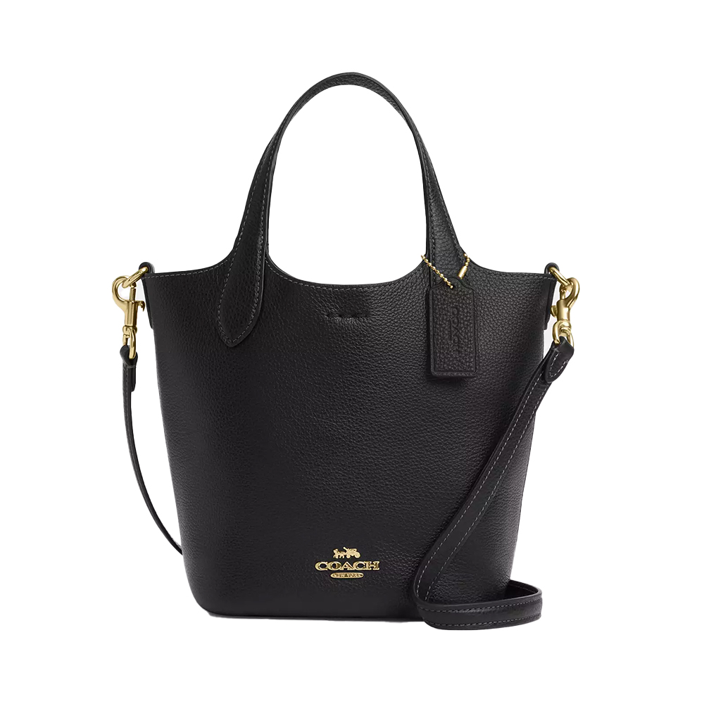 Coach Hanna Bucket Bag Leather Black –