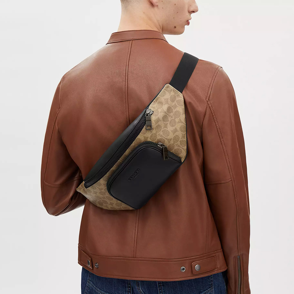 brown coach belt mens