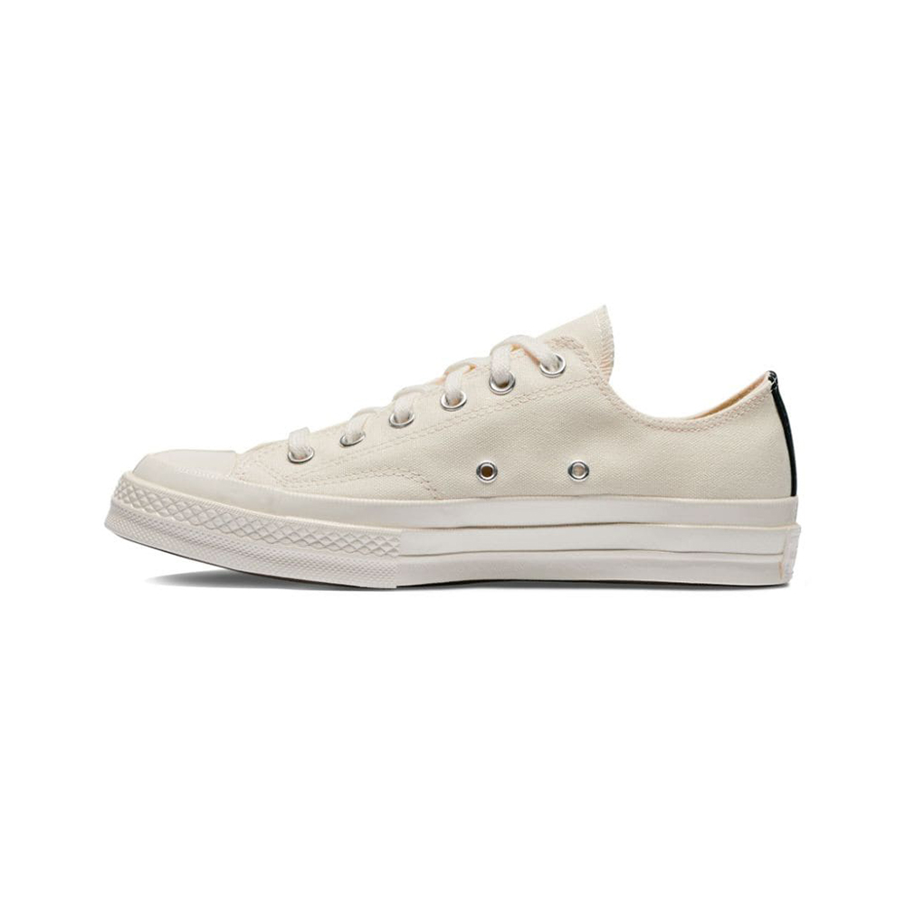 Comme Des Garçons Heart White Sole Low Top Sneakers White