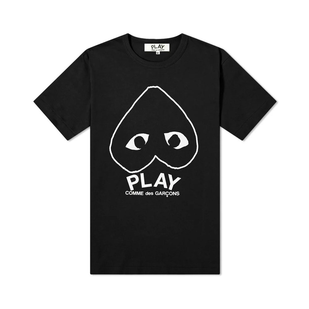 Comme Des Garçons Inverted Heart T-Shirt Black Men – - Main Image