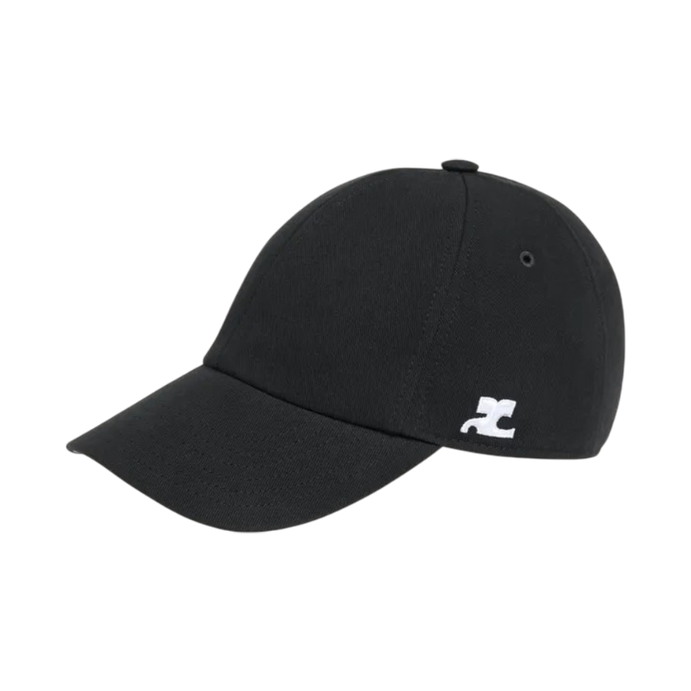 Courrèges Signature AC Cotton Cap Black – voilà.id