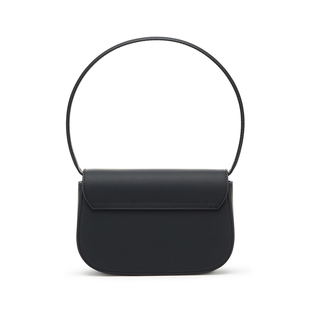 Diesel 1DR Iconic Matte Leather Shoulder Bag with Chain