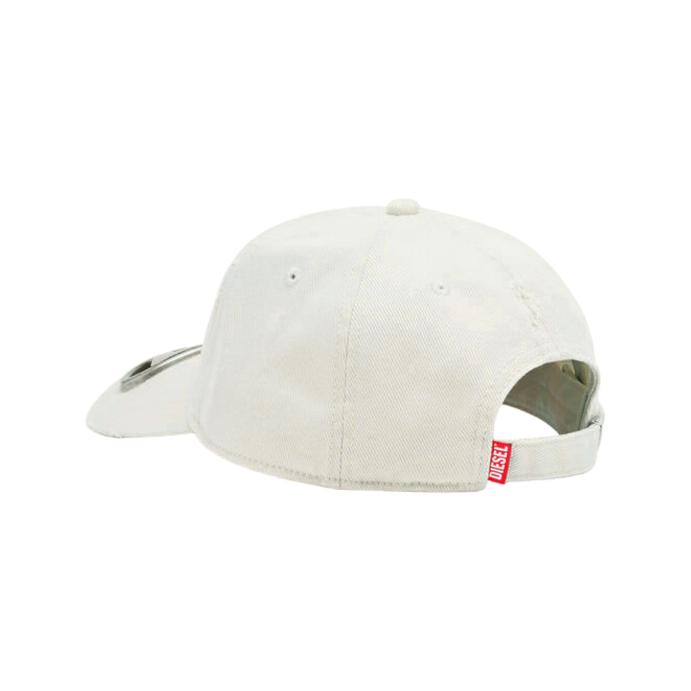Diesel C-Beast-A1 Baseball Cap with Metal Oval D Plaque Black