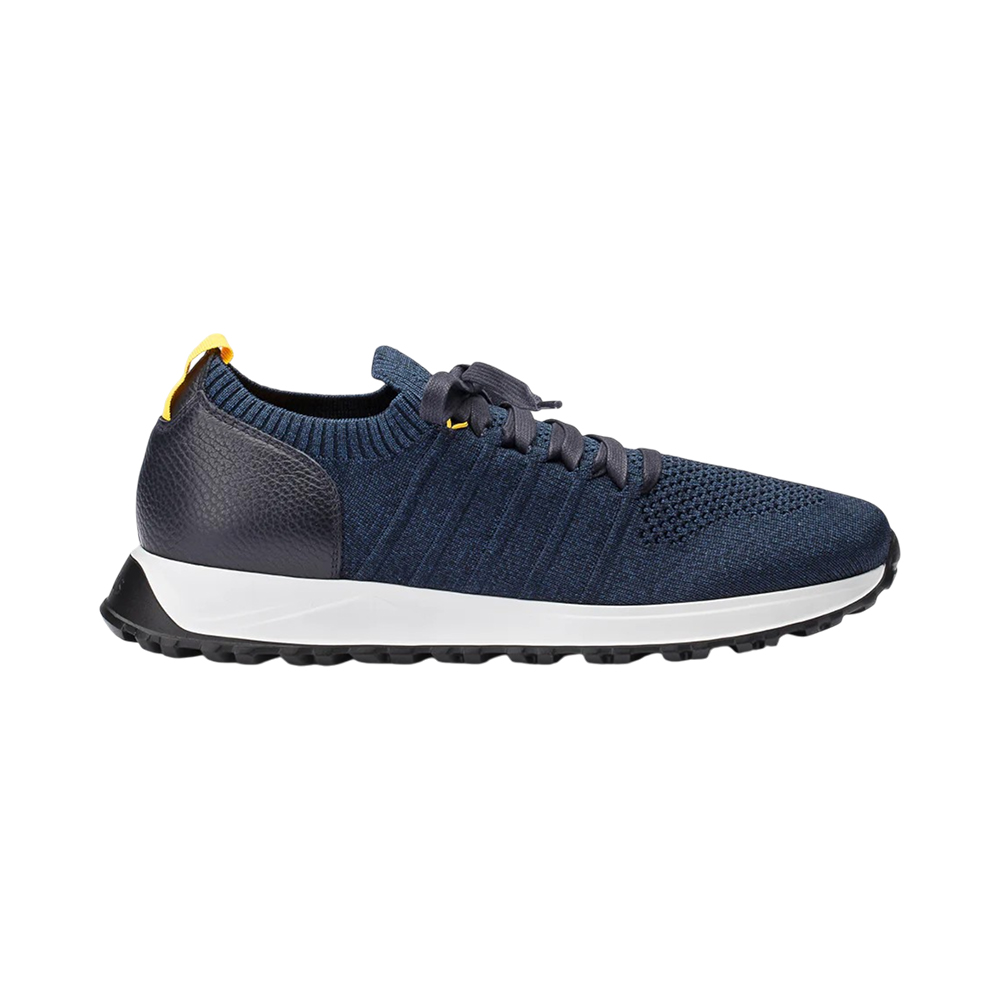 スニーカー DOUCAL'S Men Sneakers Blue DU3222SYDNPZ658 NB15 Doucal's Performance Fabric and Leather Lace Up Sneakers