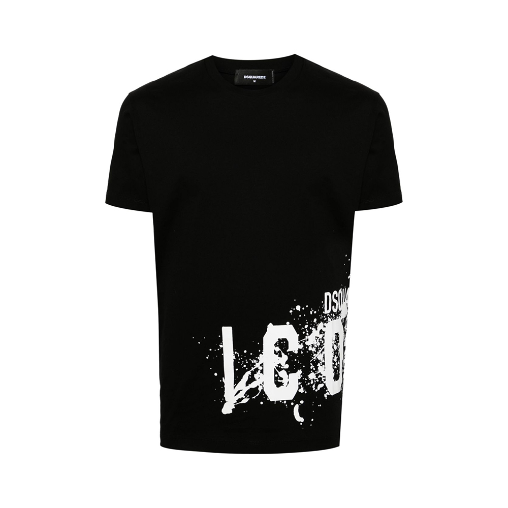 Dsquared2 Icon Splash Cool Fit T-Shirt Black – voilà.id