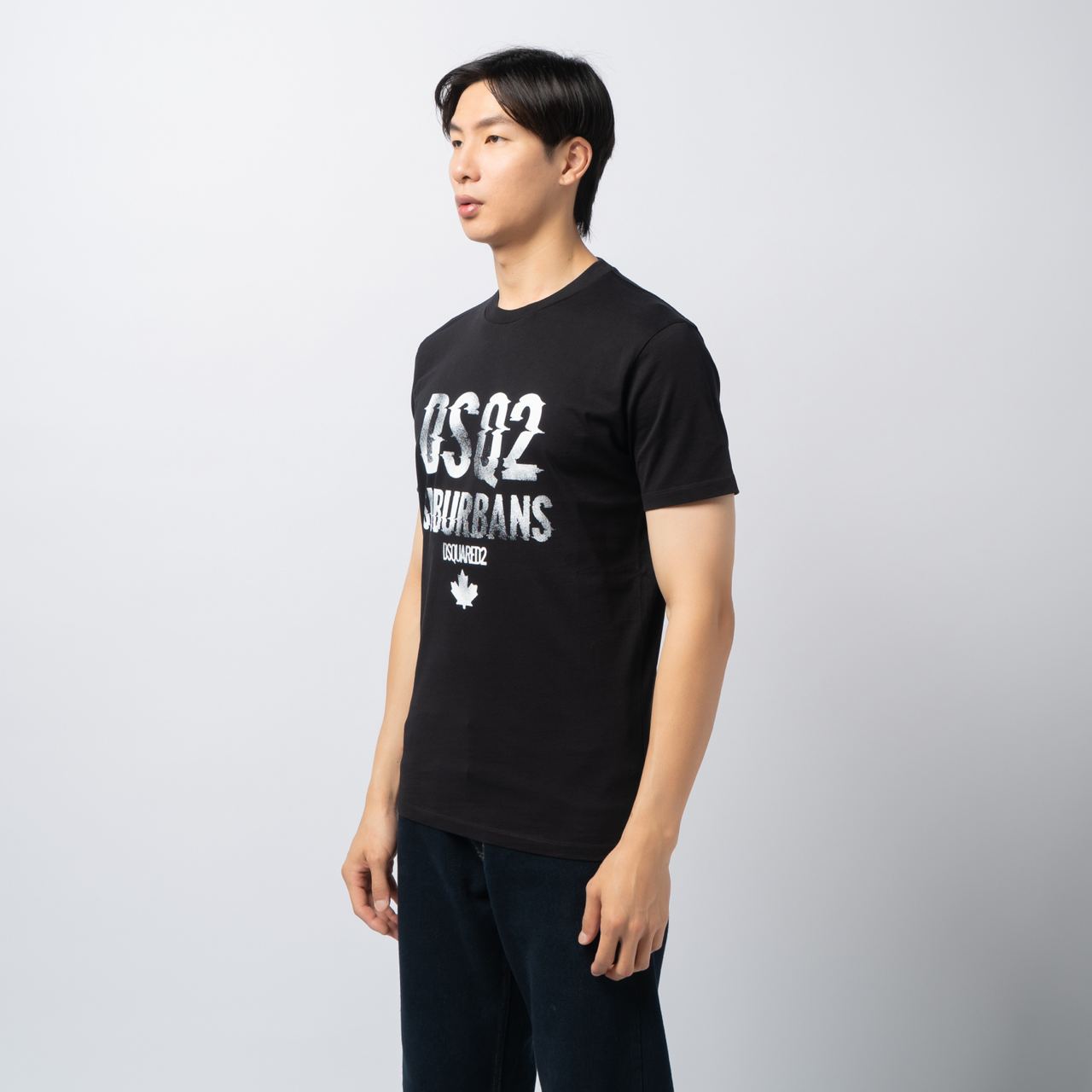 Dsquared2 Suburbans Lettering Logo Glitch Cool Fit T-Shirt