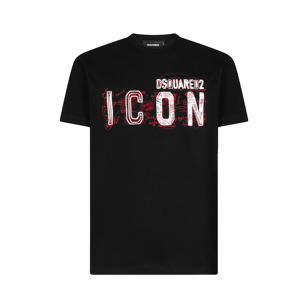 Dsquared2 ロコフリントクルネックTシャツ S74GD1182S22146 857M DSQUARED2(ディースクエアード) ロゴプリントTシャツS74GD0658