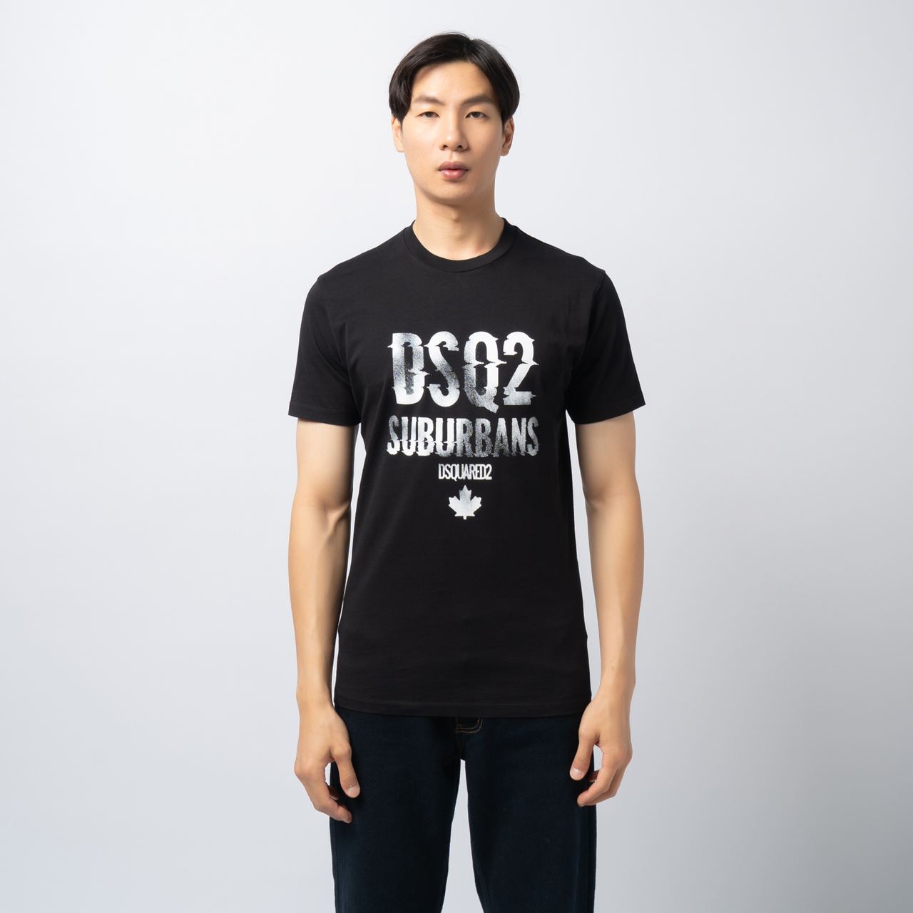 DSQUARED2 SUBURBANDS ロゴ入り Tシャツ DSQUARED2 ロゴ Tシャツ | ブラック | FARFETCH JP