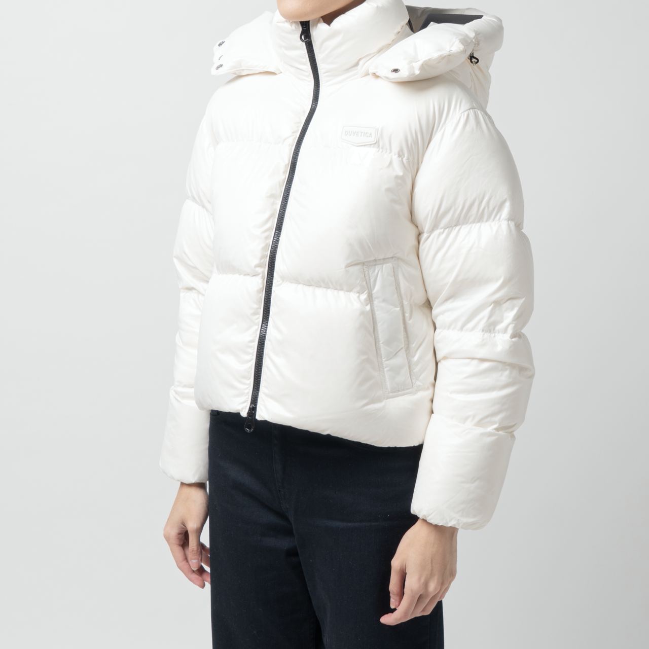 ★DUVETICA★ Fimor Light Cream Women's Down Jacket V-24F-VDD Duvetica Diadema Hooded Down Jacket White – voilà.id
