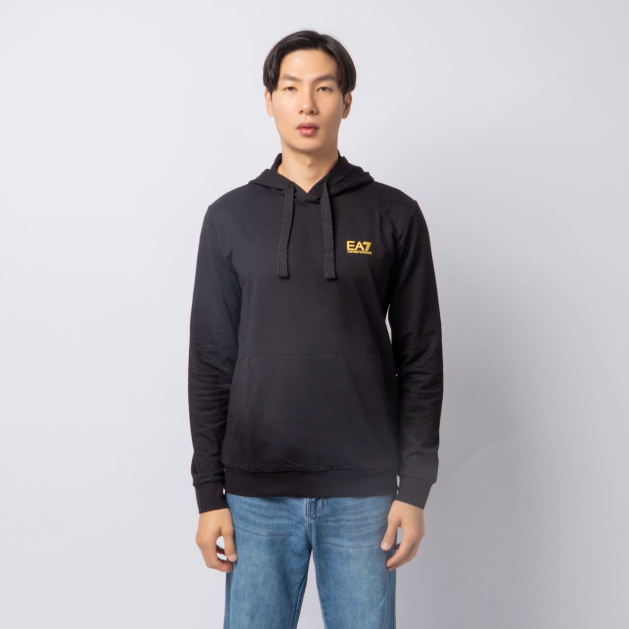 EA7 (Emporio Armani) Logo Core Identity Hoodie Navy Blue