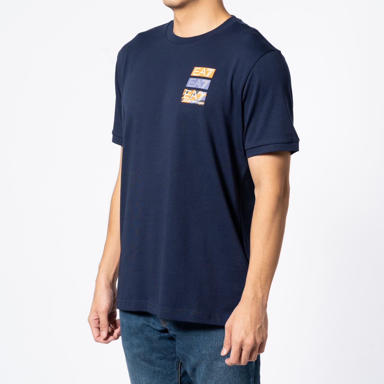EA7 (Emporio Armani) Graphic Series Crew Neck T-Shirt Navy