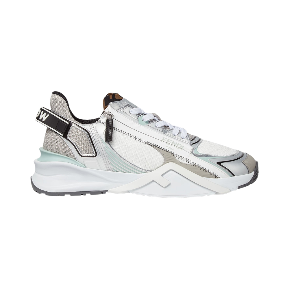 Fendi Flow Low Top Technical Mesh Sneakers White –