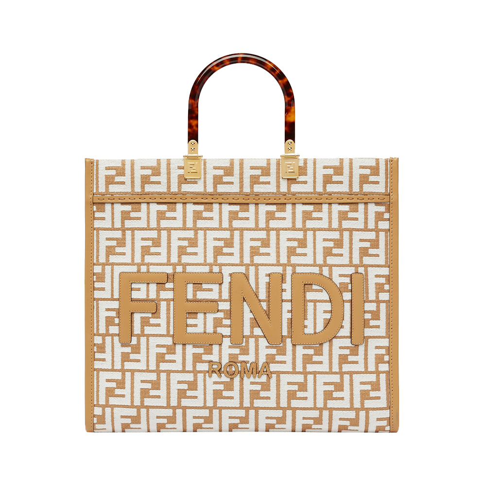 【24SS NEW】FENDI / Sunshine Medium FFモチーフ トートバッグ FENDI Fendi Sunshine FF jacquard medium tote bag