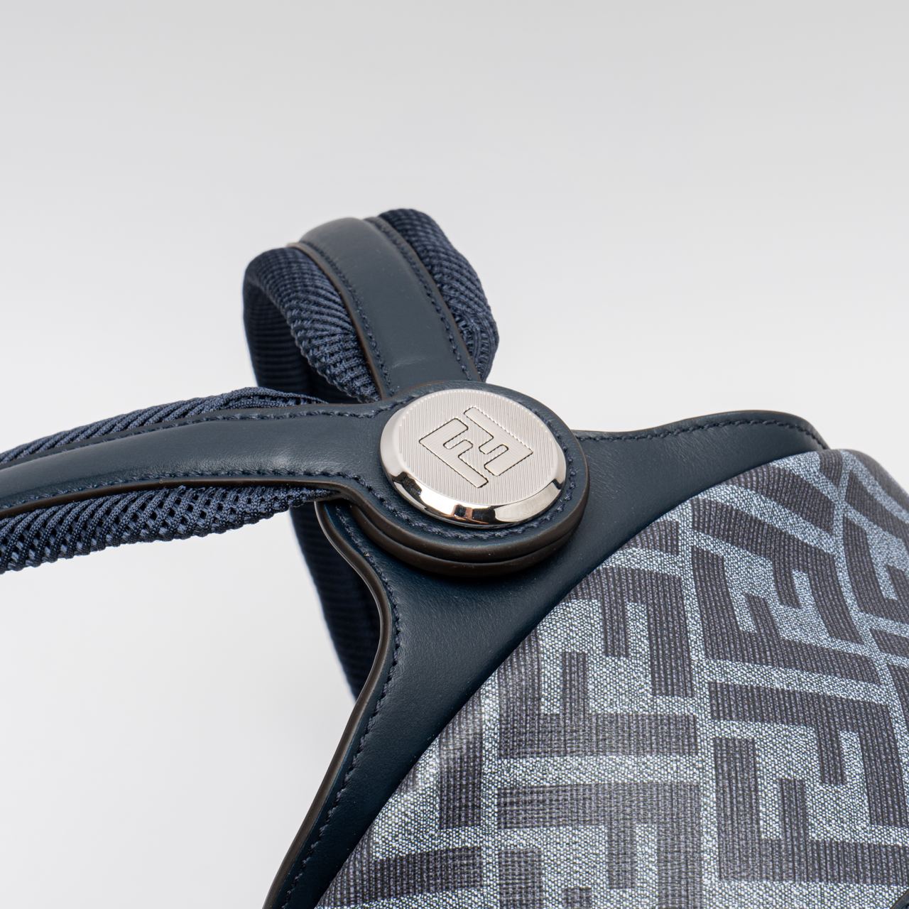 【送料&関税込】Fendi Chiodo Ff Diagonal Small Backpack Fendi Diagonal Fendi Chiodo Medium Fabric Black | Fendi