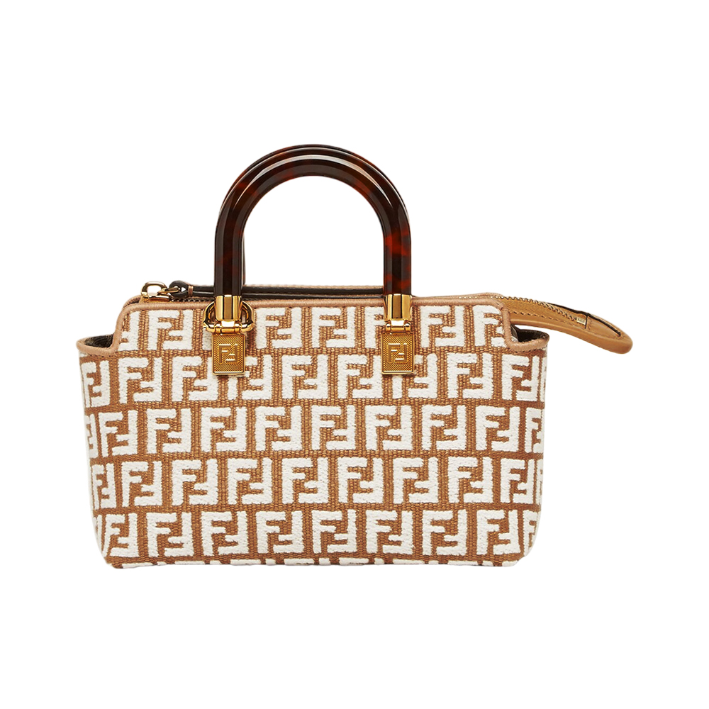 ハンドバッグ Fendi Embroidered Raffia Medium By The Way Handbag FENDI By The Way Mini Raffia & Leather Shoulder Bag