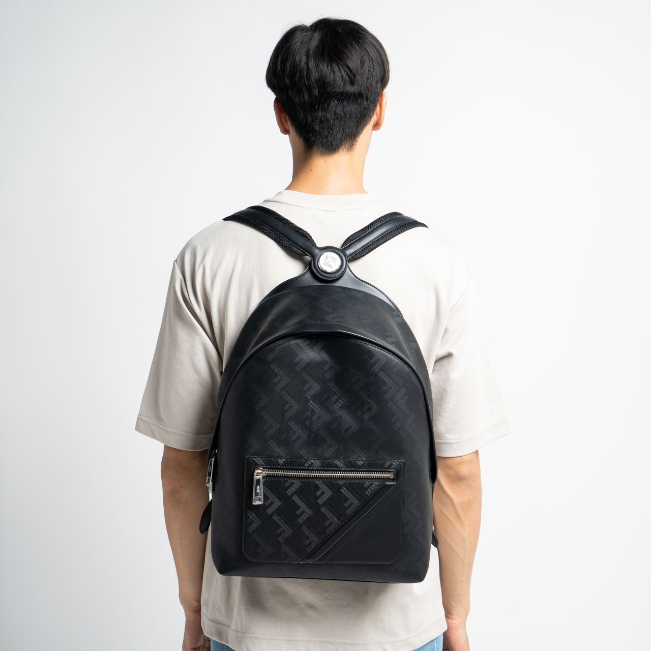 FENDI 新作 お洒落 バックパック Fendi Chiodo Small Diagonal FENDI | Chiodo Small Diagonal Backpack | Unisex | Blue
