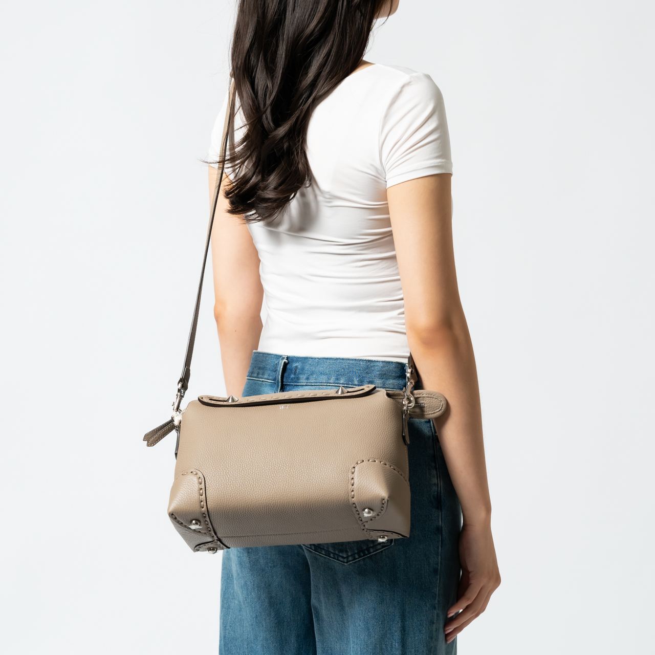 Fendi By The Way Medium Top Handle Bag Dove Gray – voilà.id
