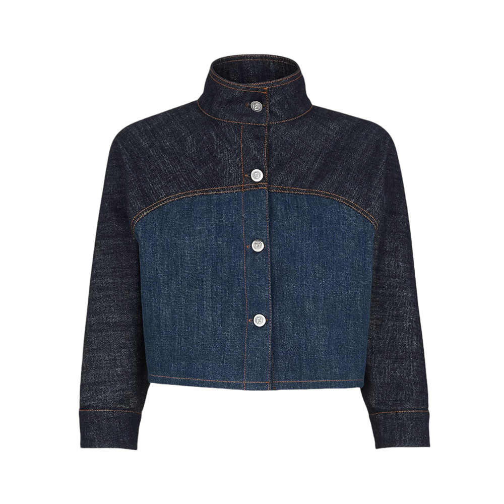 【送料&関税込】Fendi Two-tone Denim Jacket Fendi Two-Tone Denim Jacket (ジャケット) IFCHIC.COM