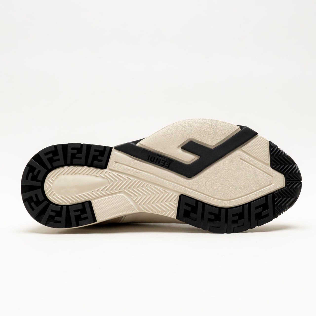 Fendi Flow Low Top Sneakers Beige Brown –