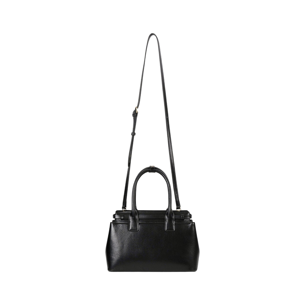 Folnua Mini Anneau Plain Leather Handbag Black – voilà.id
