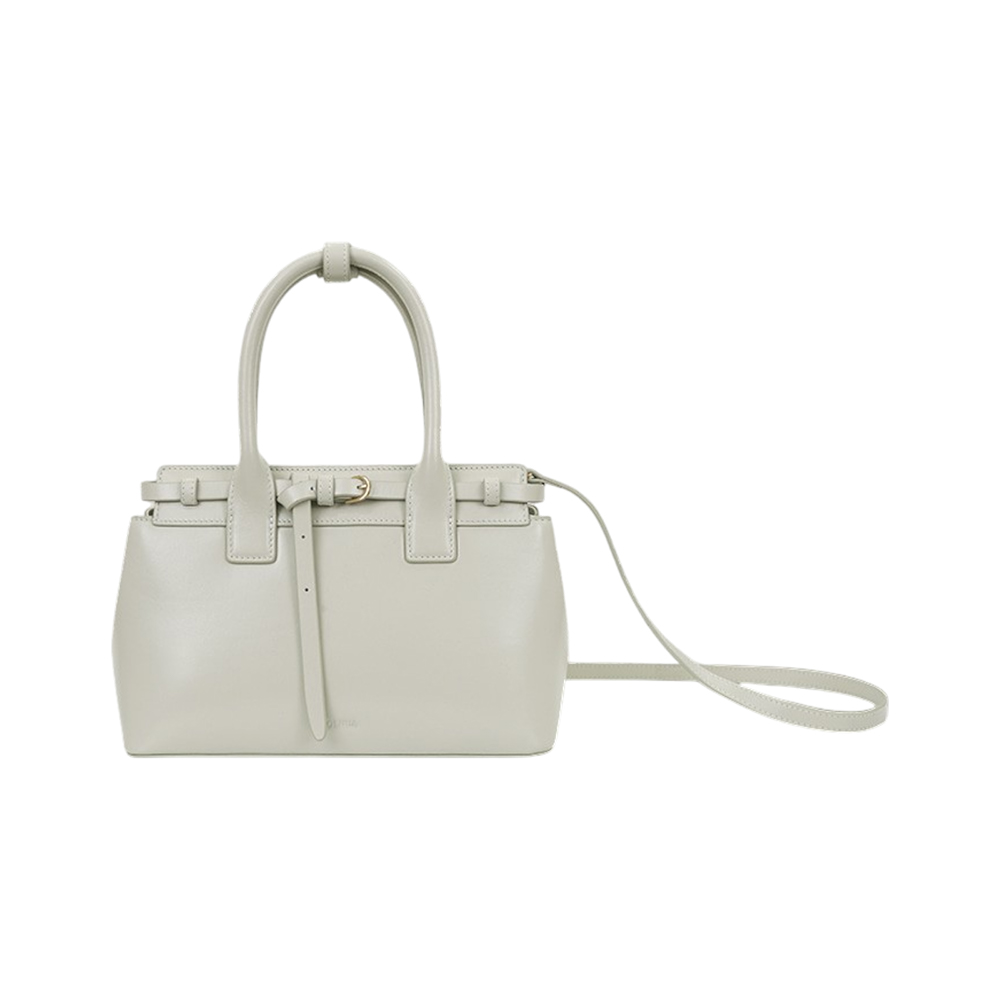 Folnua Mini Anneau Plain Leather Handbag Ecru – voilà.id