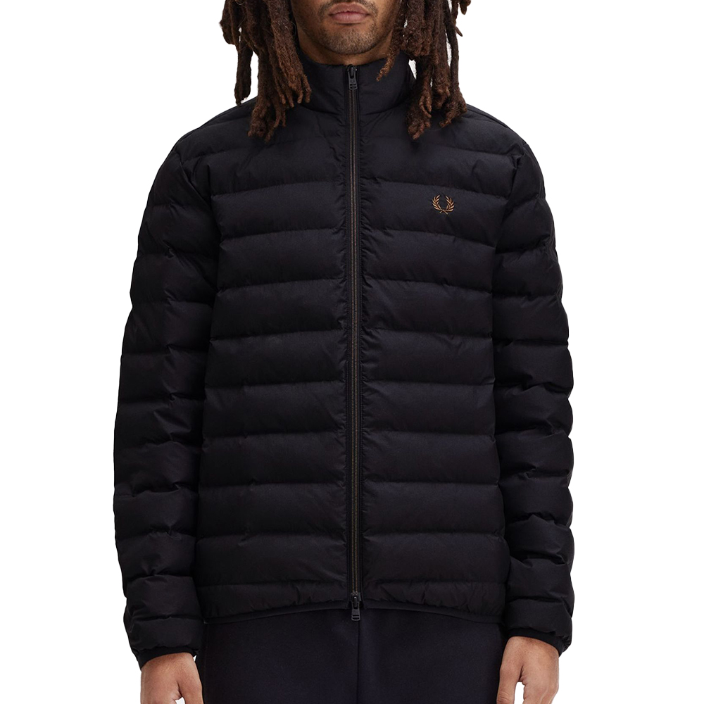 Fred Perry Zip Insulated Puffer Jacket Black – voilà.id