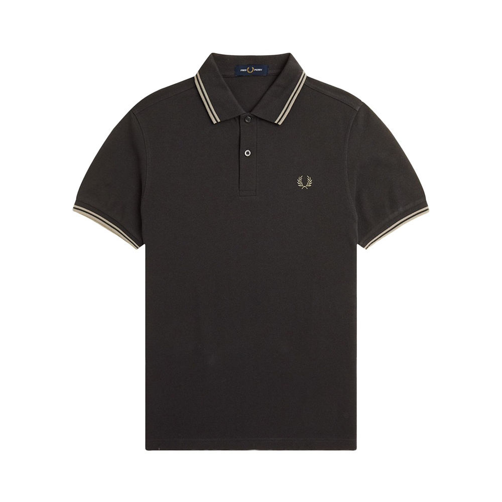 Fred Perry Twin Tipped Polo Shirt Navy/Cyber Blue/Ultra