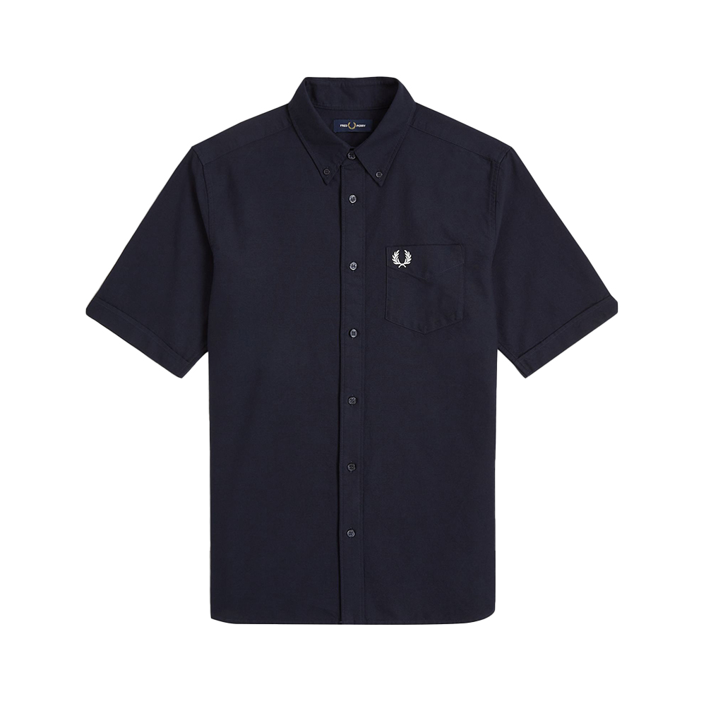 ■FRED PERRY■ Sharp Button-Through Short Sleeve Shirt Night Button Through Shirt - Honeycomb | Men's Knitwear | Jumpers