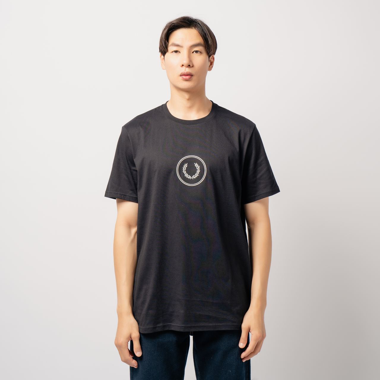 【関税送料込み】 FRED PERRY Circle Logo Authentic T-Shirt Fred Perry Circle Branding T-Shirt Snow White | eBay