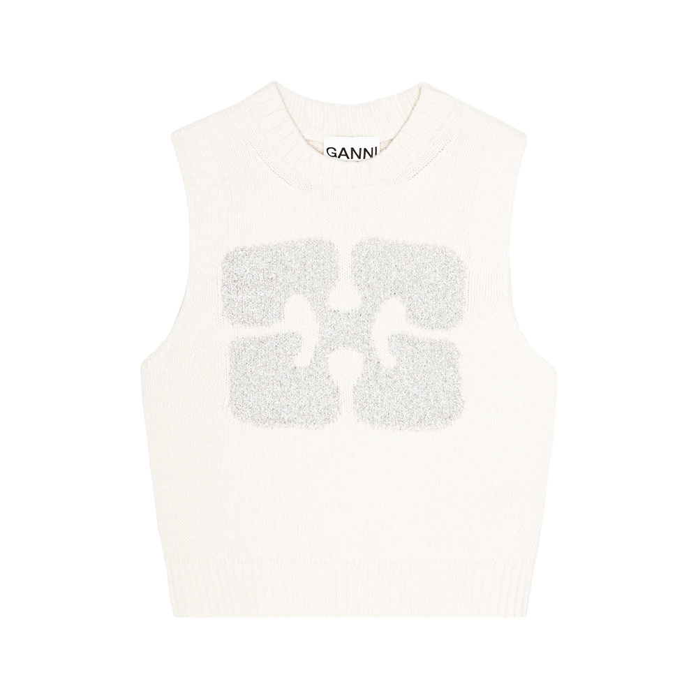 未使用】GANNI GRAPHIC WOOL MIX VEST 【公式通販】