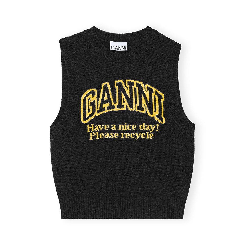 Offwhite Graphic O-neck Pullover Bees