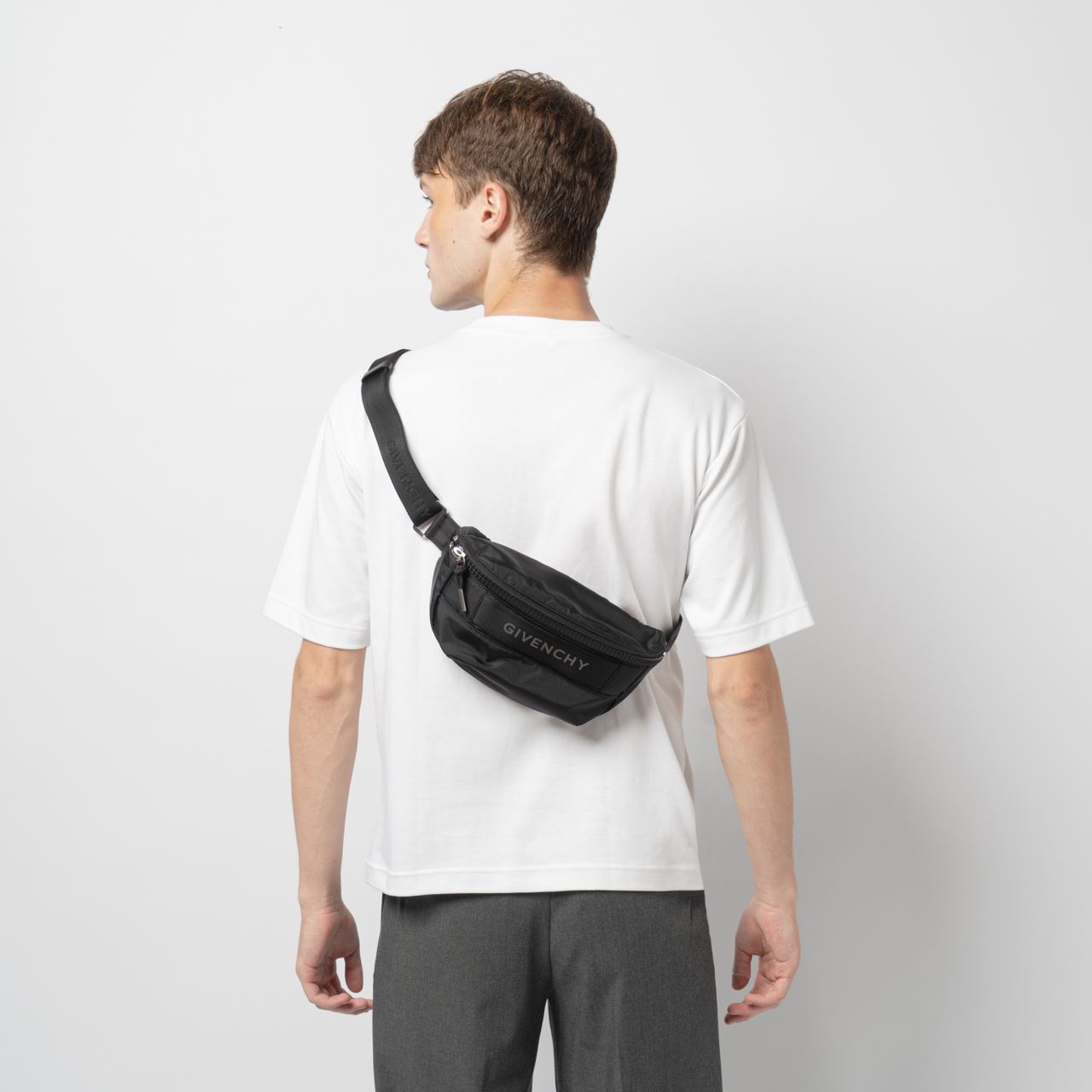 Givenchy G-Trek Nylon Belt Bag Black – voilà.id