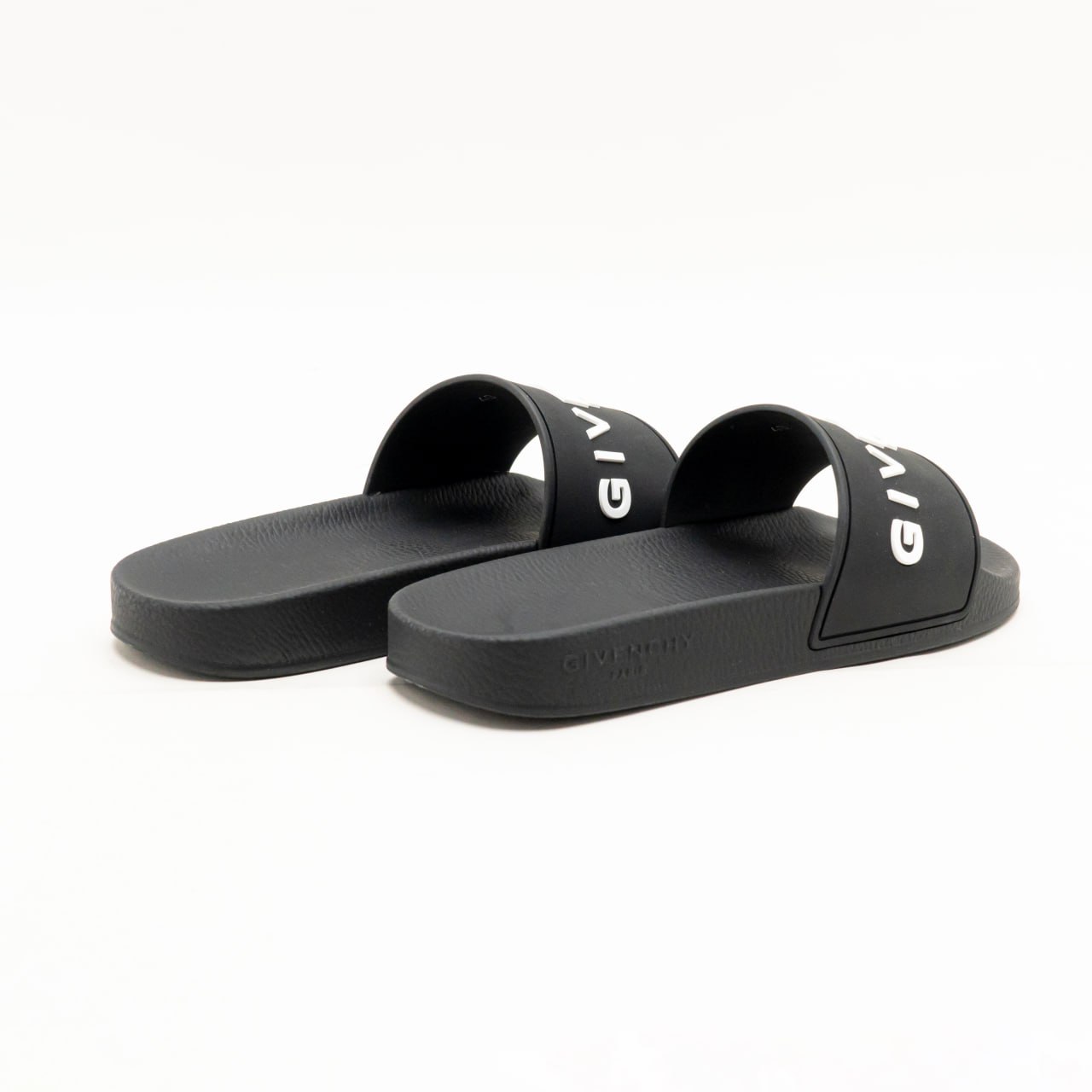 Pool Slides Givenchy Fur Slippers Givenchy White Logo Pool Slides