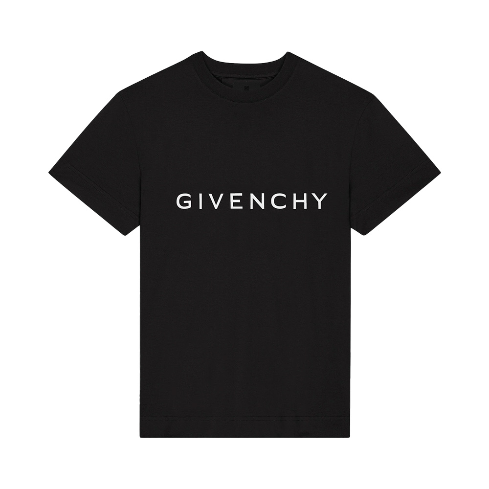 Givenchy Archetype Logo Print Slim Fit T-Shirt Black – voilà.id