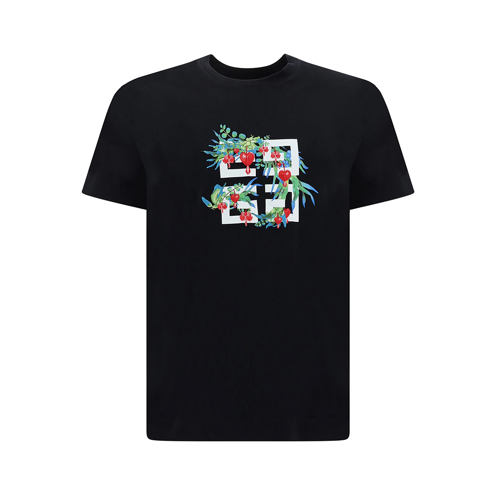 Tシャツ・カットソー GIVENCHY Women Tunic Tops 406444 BW70BF3YAC Black GIVENCHY Archetype cropped t-shirt in cotton in - black