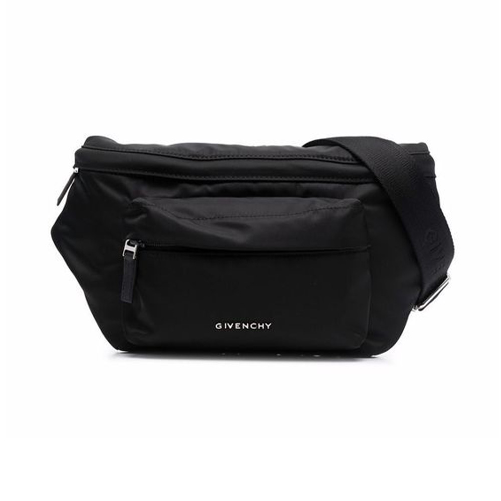 Givenchy Logo Metal Nylon Bumbag Black – voilà.id