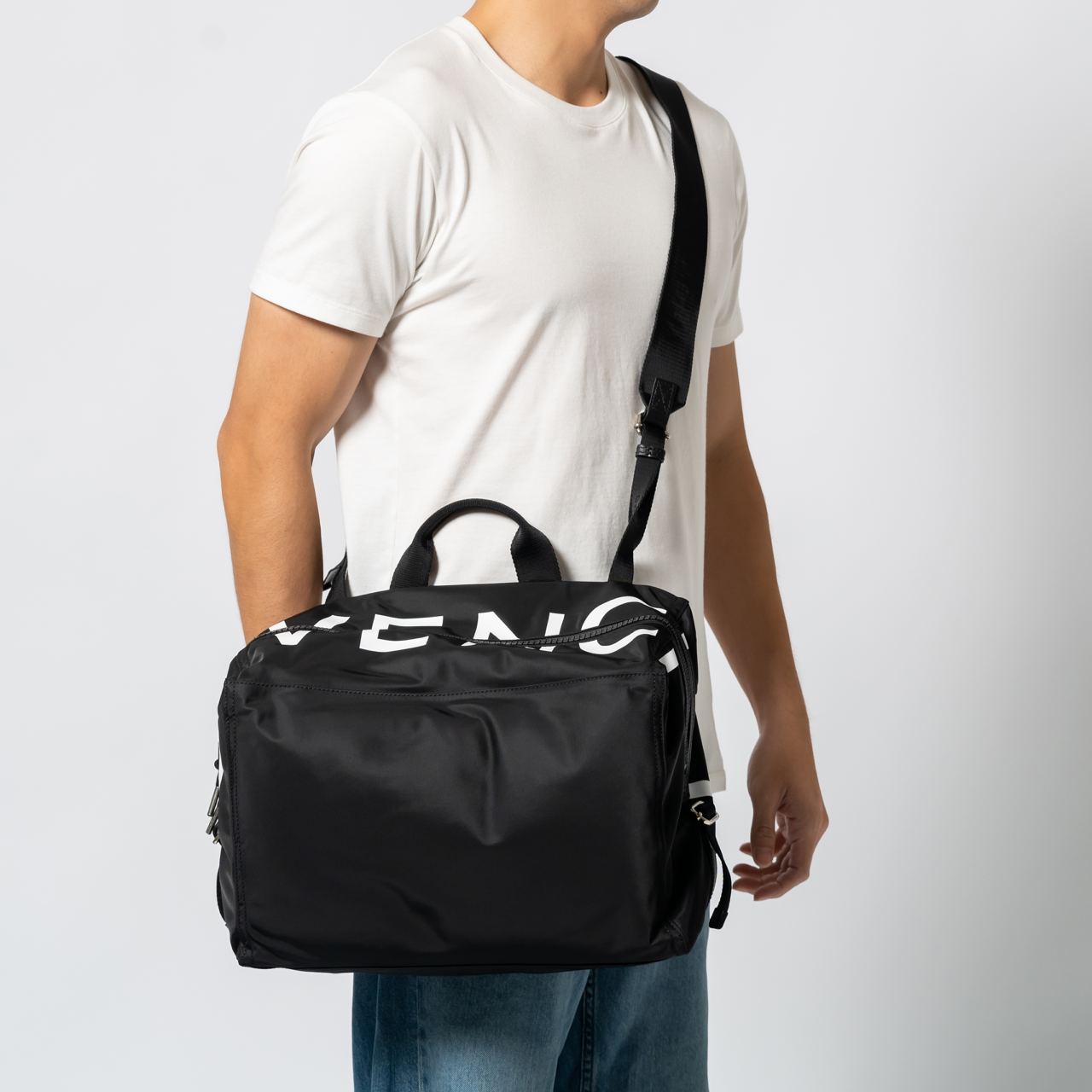 Givenchy ブラック バッグ Givenchy - Logo-Jacquard Nylon Belt Bag - Men - Black Givenchy