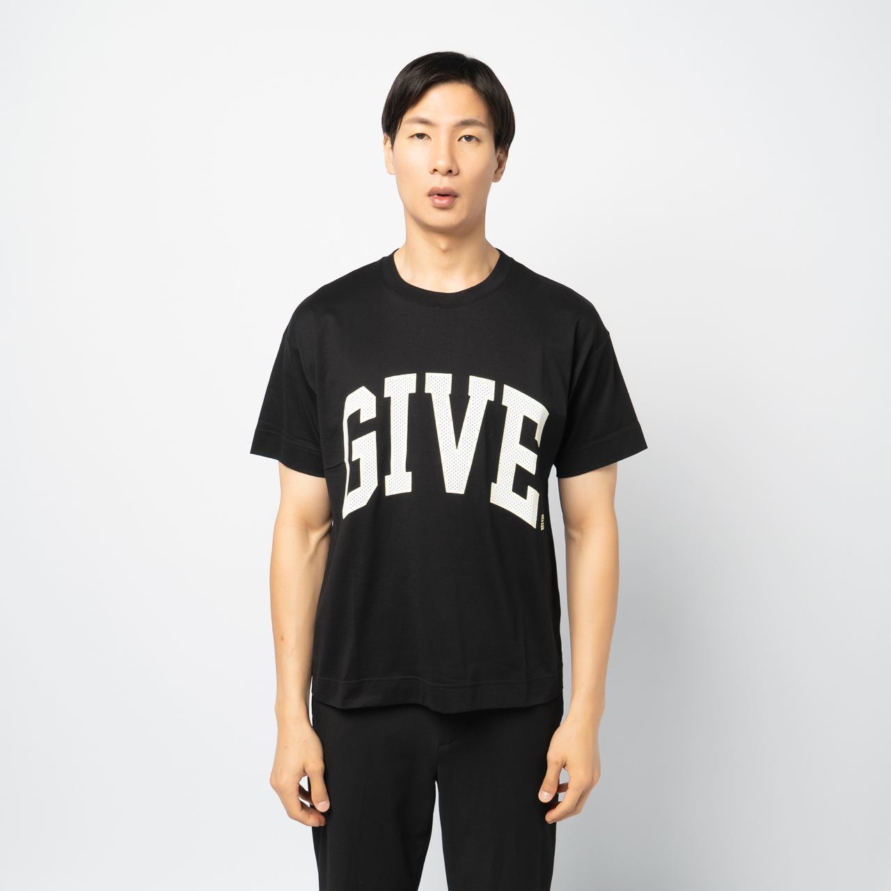 Givenchy G Logo Front and Back Collage Mesh Embroidered T Givenchy G Logo Front and Back Collage Mesh Embroidered T