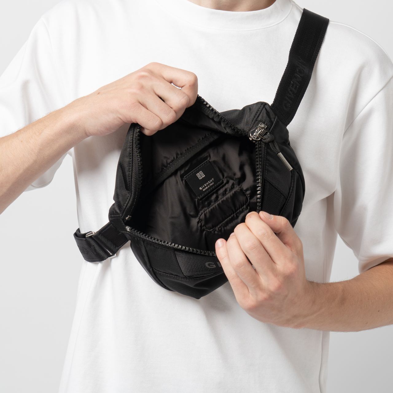 Givenchy G-Trek Nylon Belt Bag Black – voilà.id