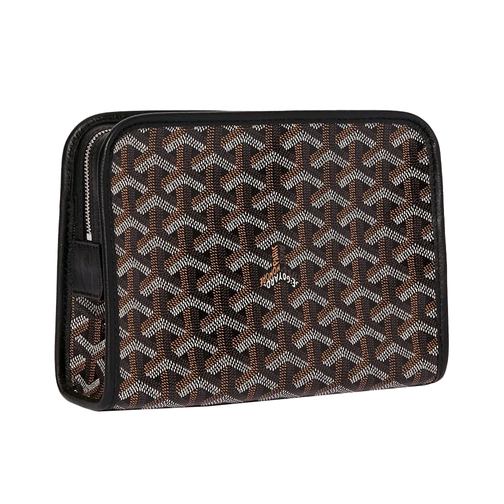 Goyard Trousse Jouvence PM Clutch Bag Black Tan – voilà.id